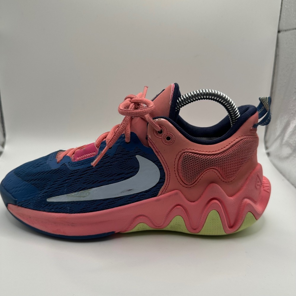 Nike Giannis Immortality 3 Basketball Shoes Kids 5Y Pink Blue FQ8168-630 Good